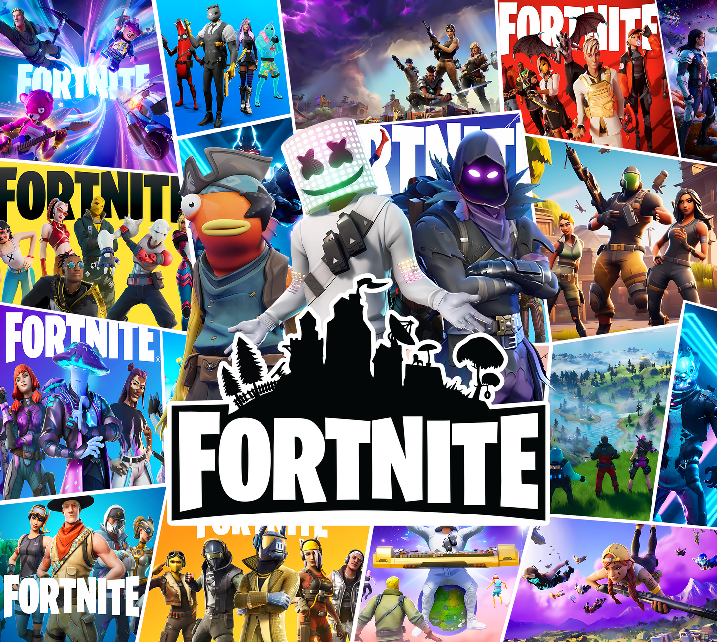 AnjecaLife FORTNITE inspired tumbler comic book style / water bottle with metal straw (Copy)
