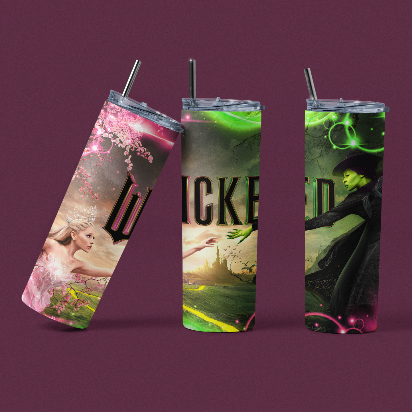 AnjecaLife WICKED inspired 700ml tumbler with straw